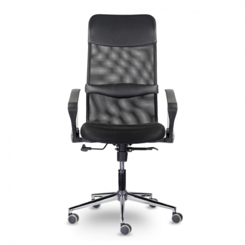 Купить  компьютерное кресло mc-040 директ люкс в хром cp z11/tw-01/e11-k (черный) в интернет-магазине Айсберг! фото 2